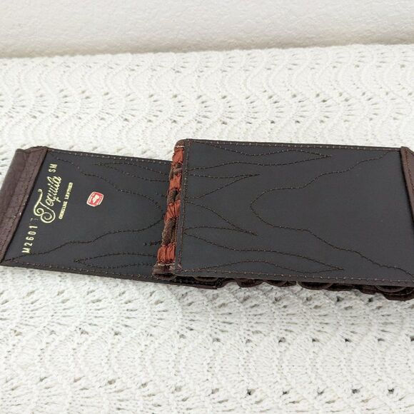 Vintage Tequila Leather Cinch Belt - Brown - Corset/Stretch Type - Small main image 6